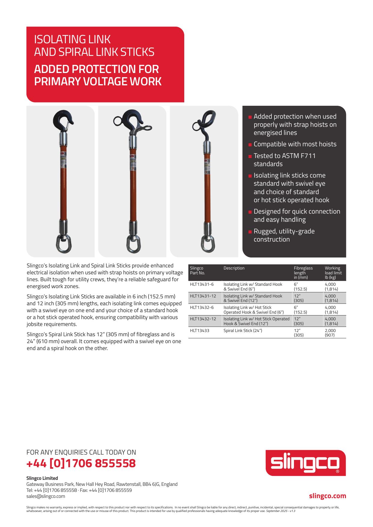 Isolating Link and Spiral Link Sticks